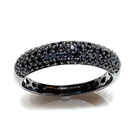 Anello Facet Barcelona Donna Pavé in Oro Diamante Black 0.60 Ct R5140100N14 - R5140100N14
